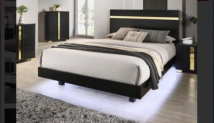 Queen Size Frame And Mattress