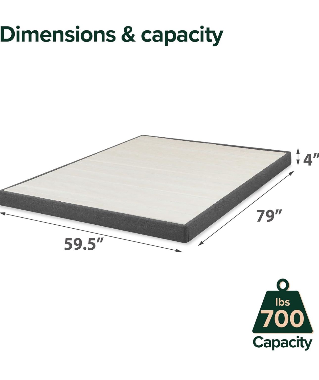 Queen Box Spring (4”)