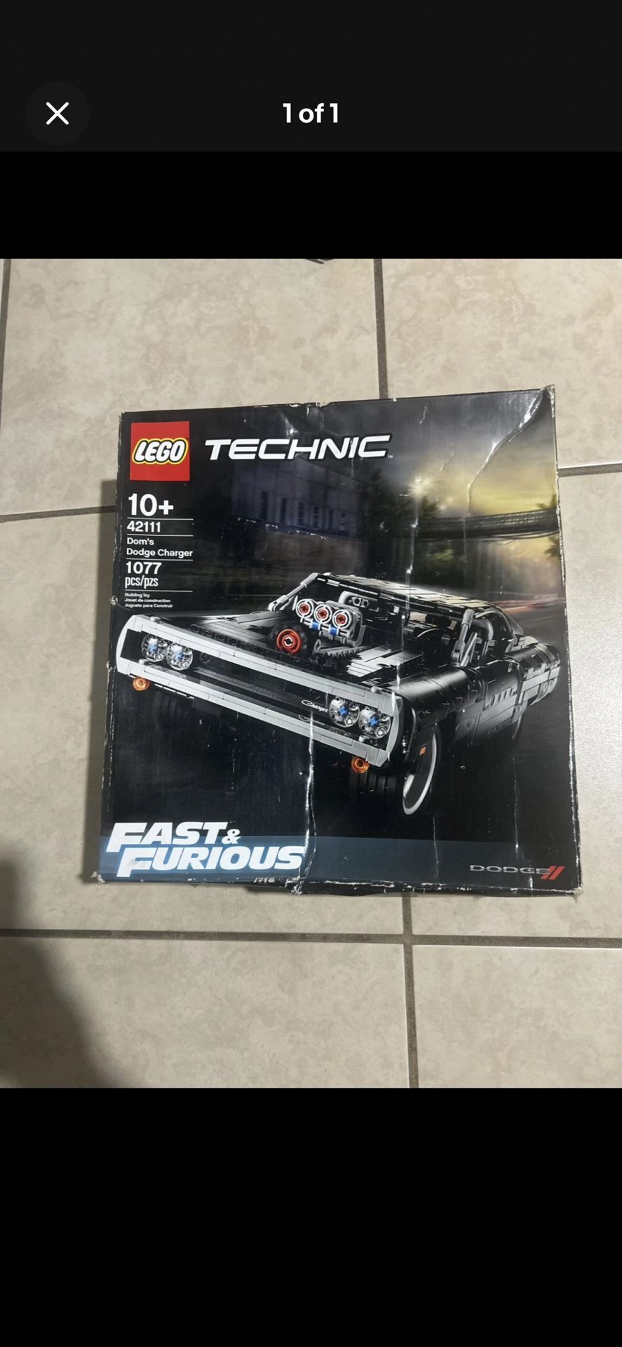 Lego Fast Technic 42111 Dom's Dodge Charger LEGO Technic Fast Furious Dom's Dodge Charger, Race Car Toy