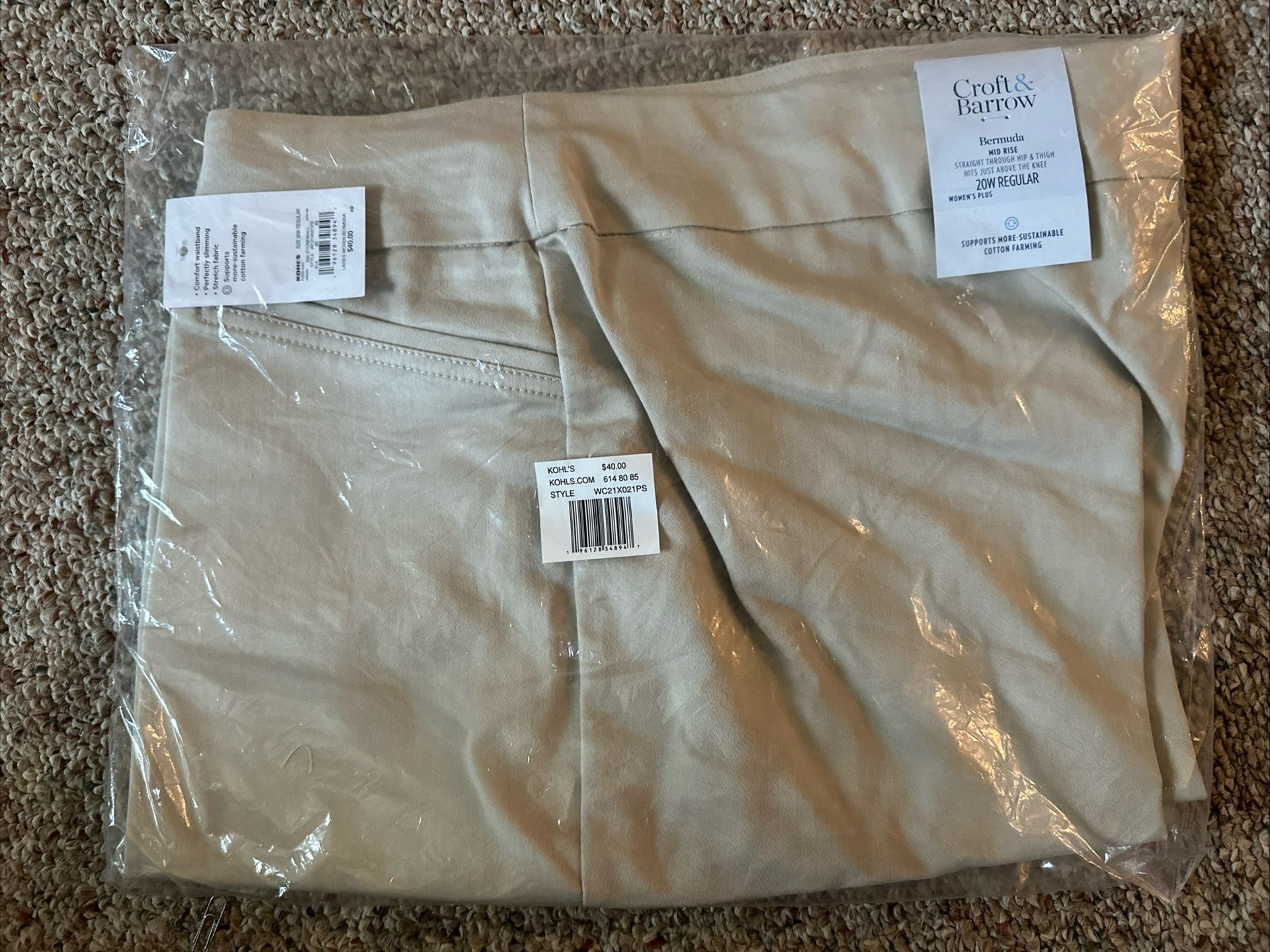 Plus size Croft & Barrow Effortless Stretch Bermuda Short