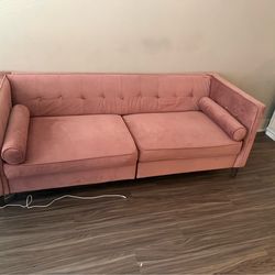 Pink sofa