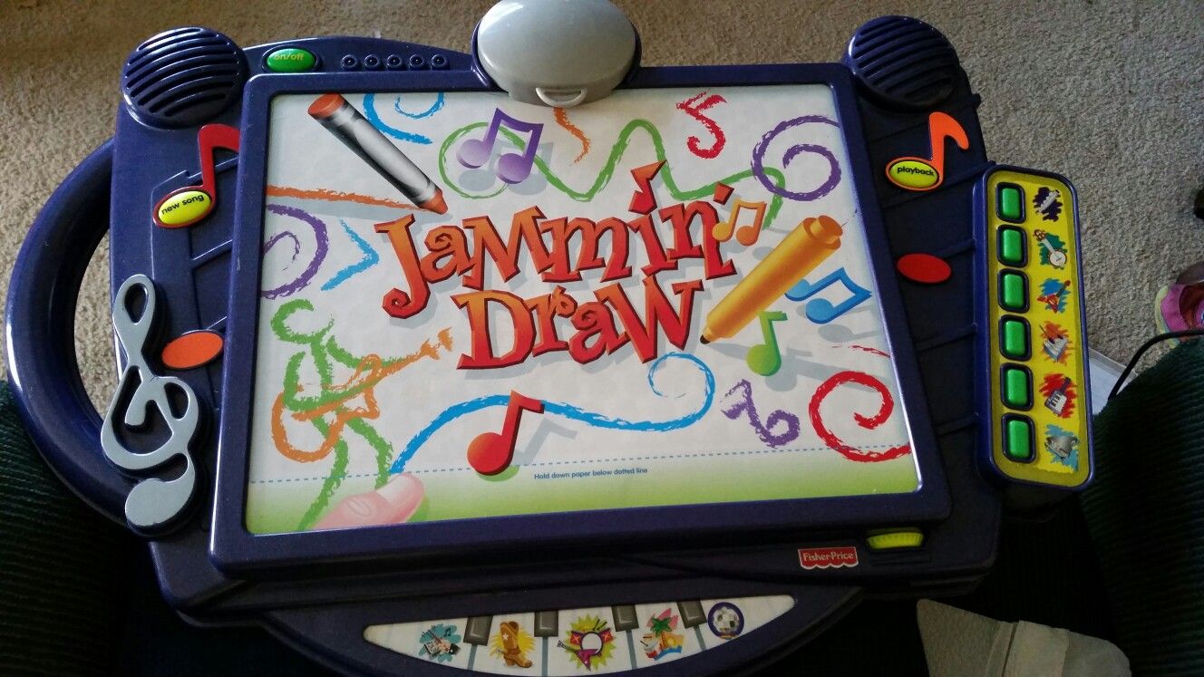 Fisher-Price Jammin Draw. Sanitized. Fresh batteries. Draw to make music!