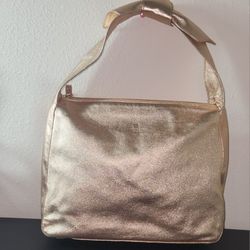 Kate Spade metallic rose gold shoulder bag