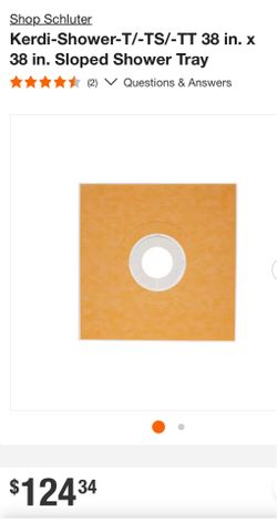 New Kerdi shower Pan Tile Ready 2 available $50 each