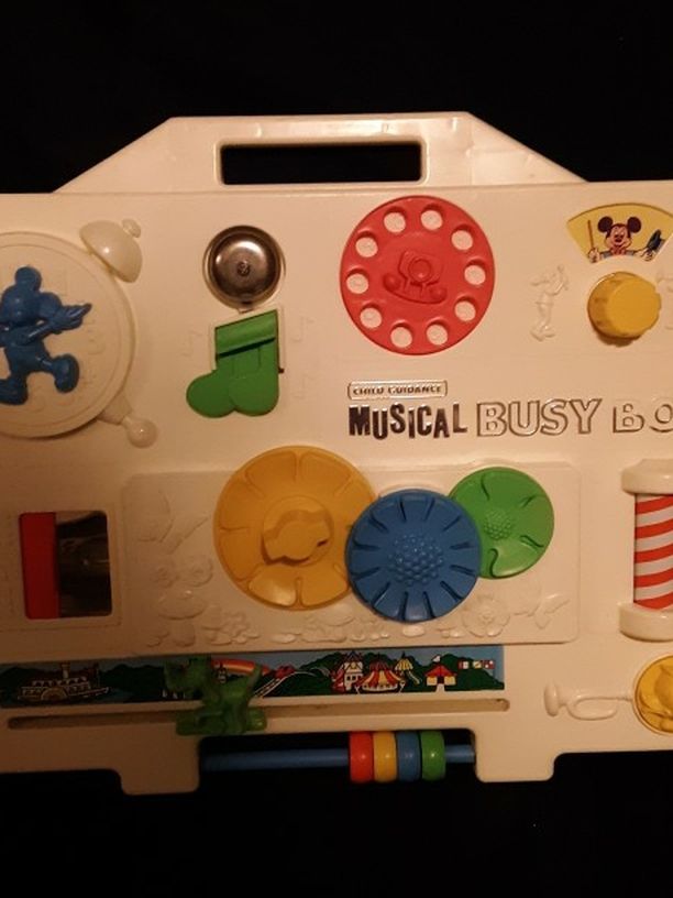 Vintage 1977 Walt Disney Playskool Musical Busy Box