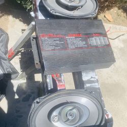 Speakers AMP And Subwoofer 