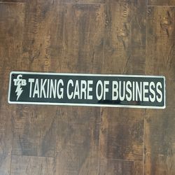 TCB Metal Sign