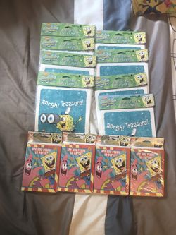 Spongbob candy bags and invitations