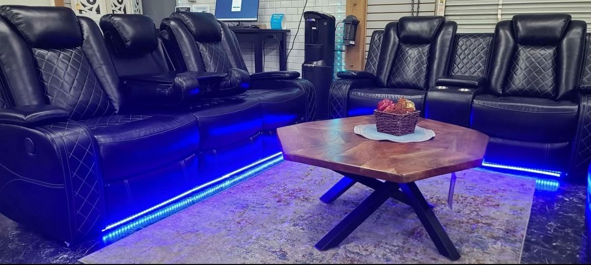 💥MEMORIAL DAY DEALS !!!💥LED LIGHT,LEATHER COUCH,RECLINERS