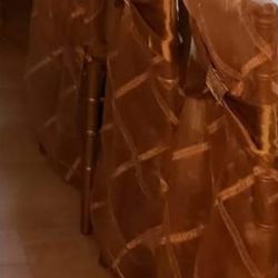 Homemade Covers For Chivara Chairs Only; Gold Color 16’’X 39’’