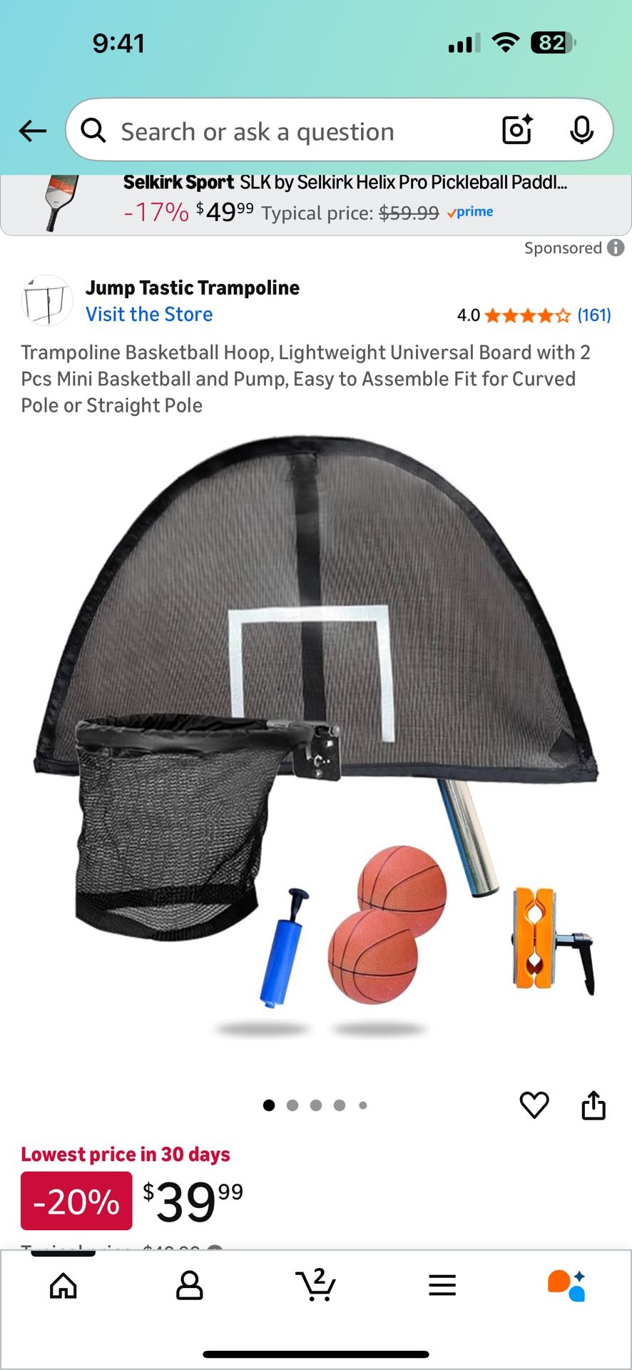Basketball Hoop Trampoline