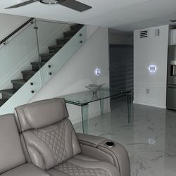 Brand new kitchen glass table