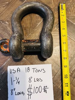 Alloy Anchor Shackle - Screw Pin - 1-1/4" - 