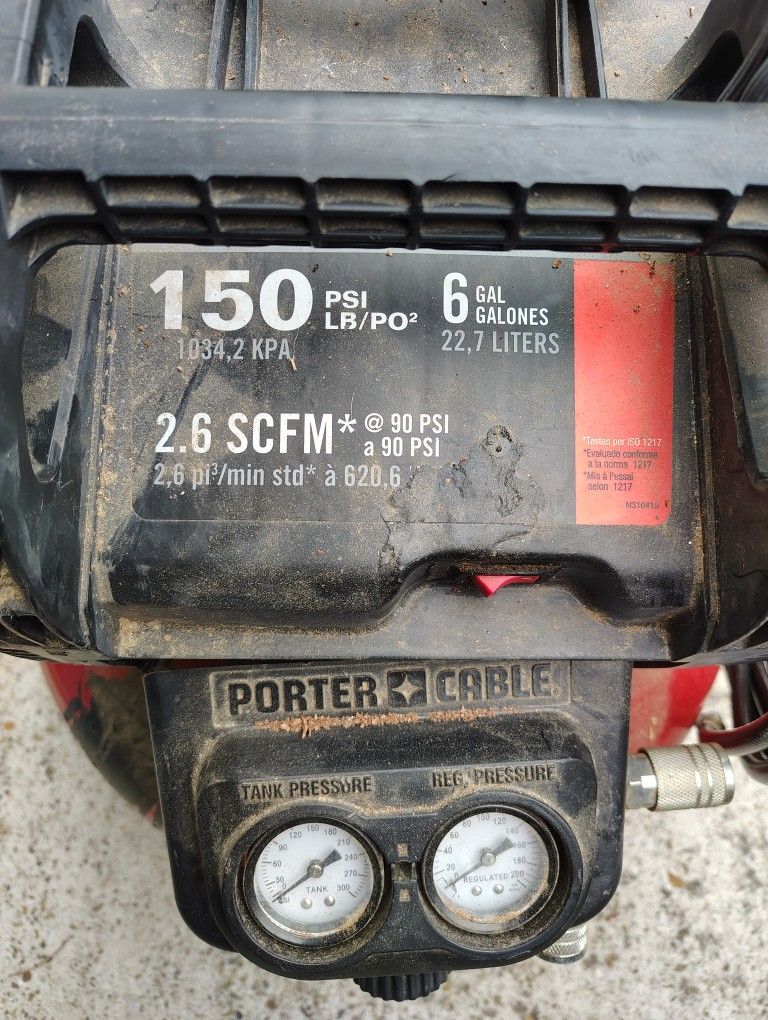 Porter Cable 6gal Pancake Air Compressor