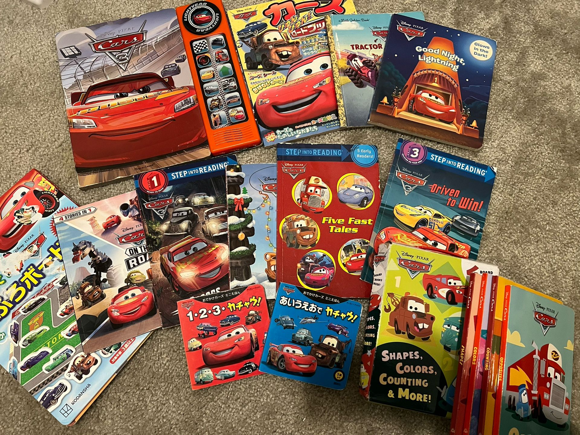 Pixer cars book set