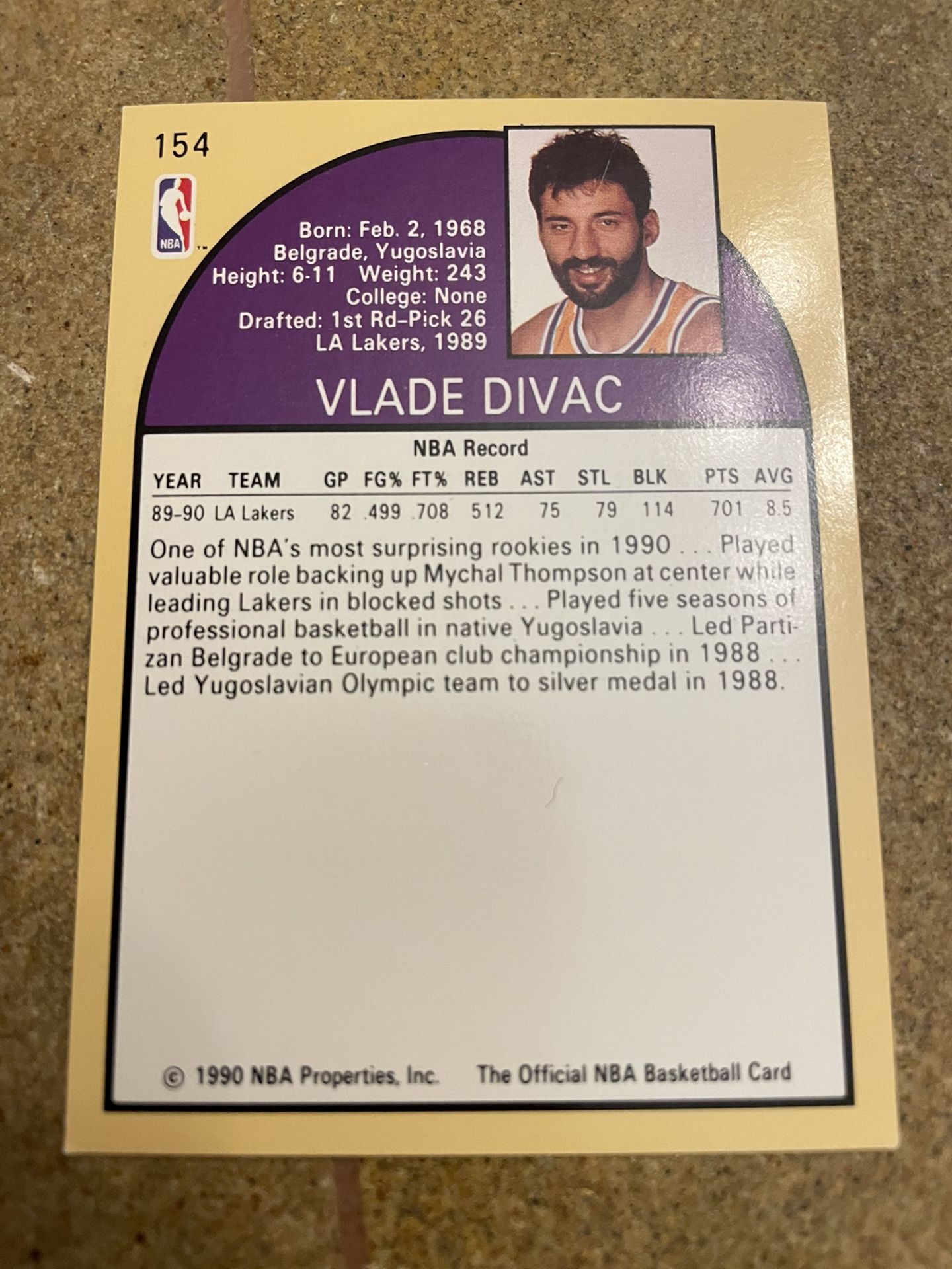 Vlade Divac Rookie