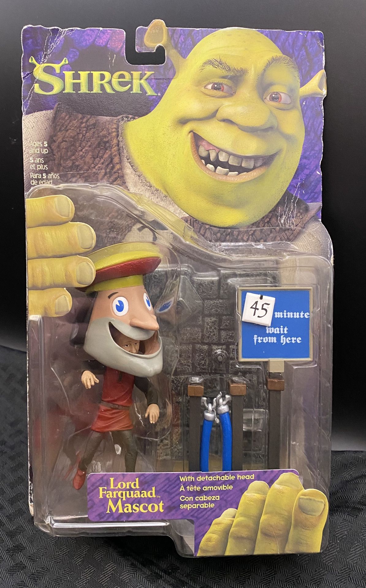 McFarlane Toys Shrek Lord Farquaad Duloc Mascot 6in Action Figure 2001 (KB#32)