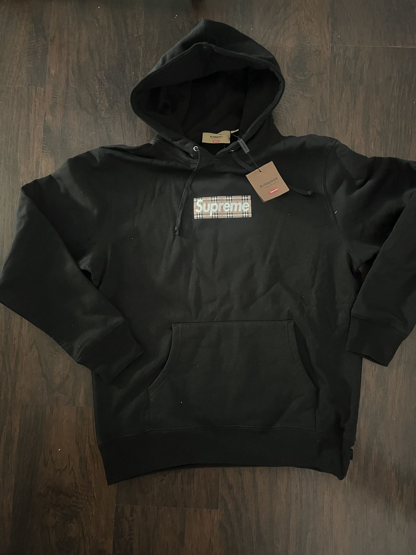 supreme x burberry hoodie