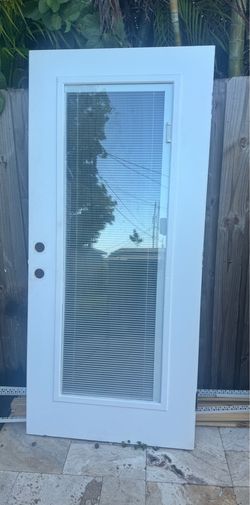 Exterior Door with Built in Blinds