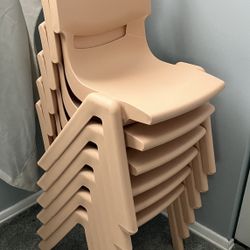 Six Stackable Kids Chairs