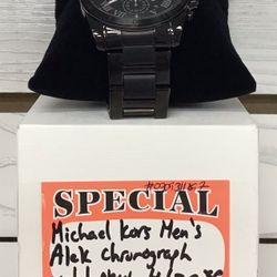 Michael Kors Men’s Alek Chronograph Watch New 
