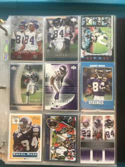 Randy moss nfl football trading cards Minnesota Vikings patriots