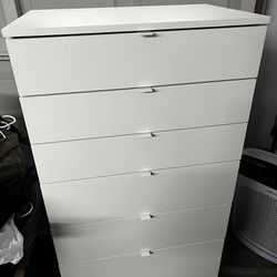 IKEA 6-drawer dresser, white