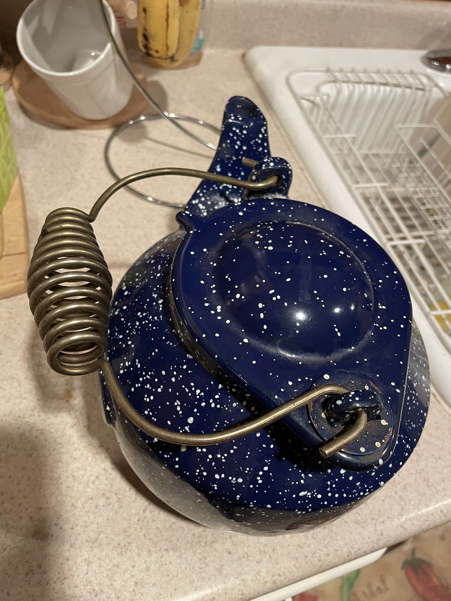Vintage John Wright Cast Iron Kettle