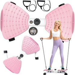 Waist Twister Machine, Adjustable Ab Twister Board with Digital Display, 300 lbs Weight Capacity, Anti-Slip Noiseless Ab Twister for Home Gym Equipmen