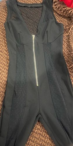 Black sheer jumpsuit