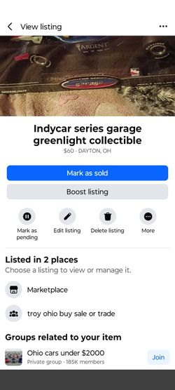 Collectible race car