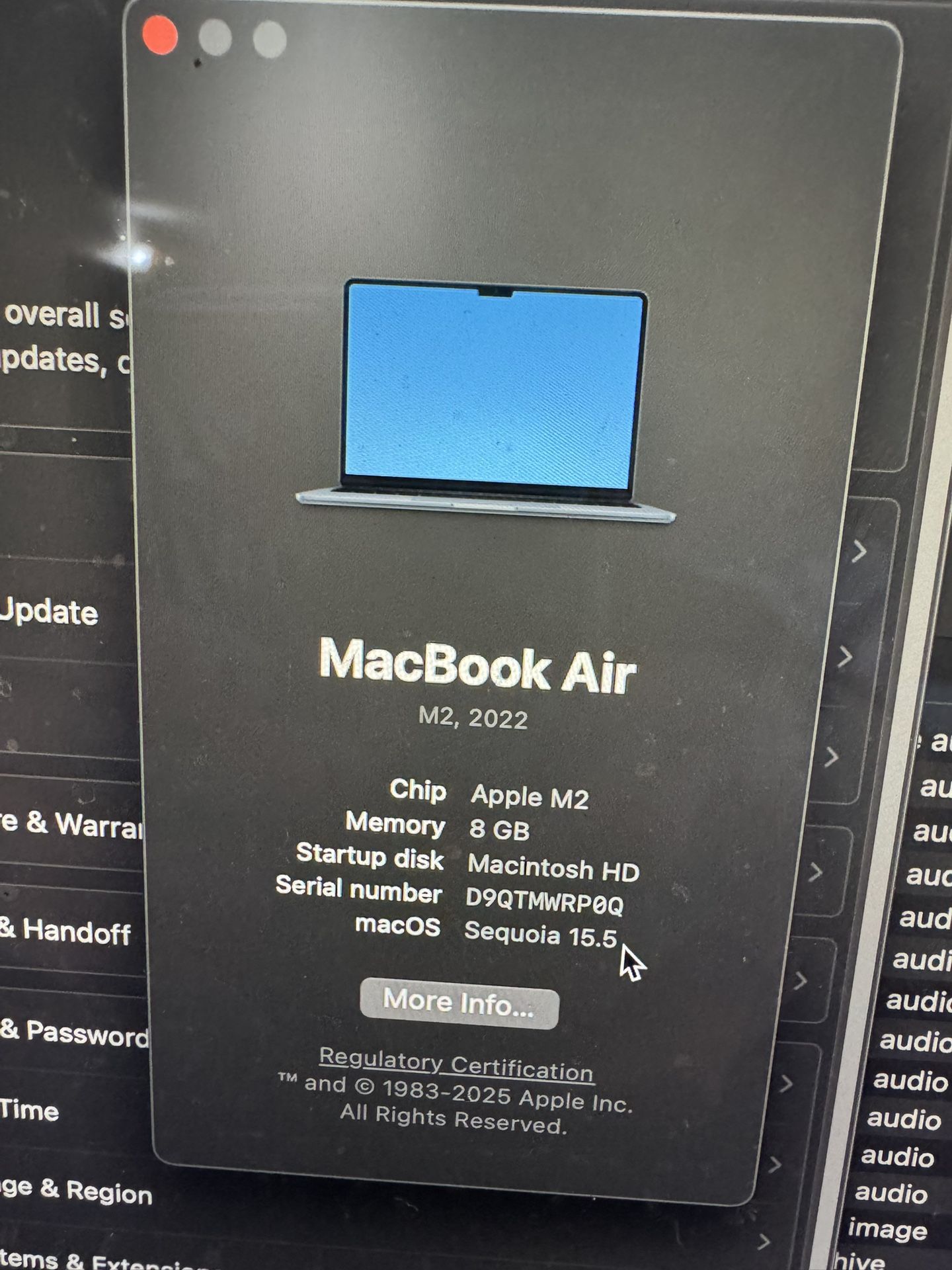 Macbook Air M2 2022