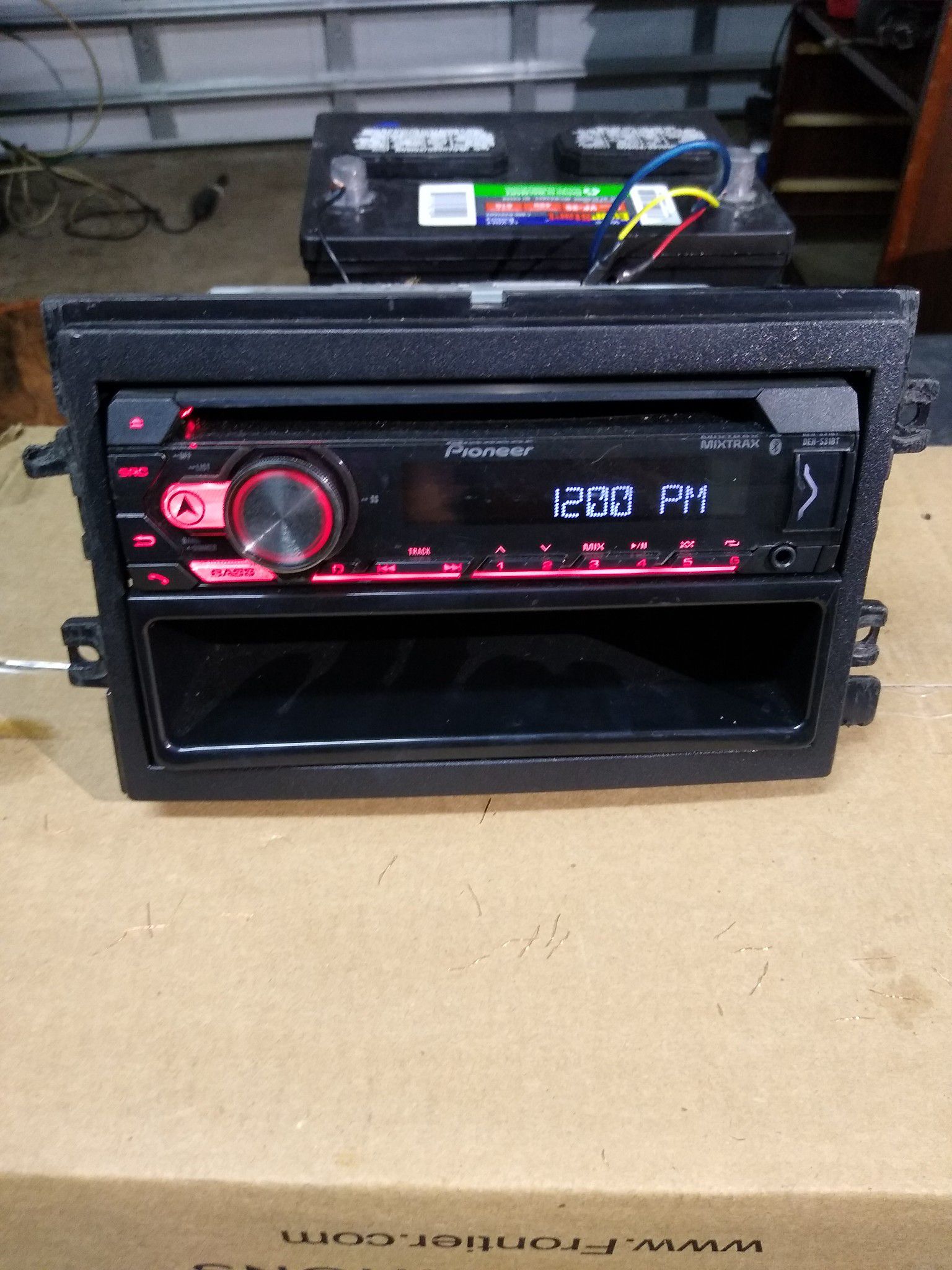 Pioneer radio 210 watt has bluetooth and remote