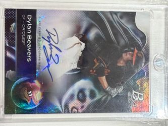 Dylan Beavers Topps Certified Autograph Baseball Card