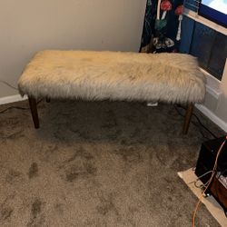 Sheepskin Bench 