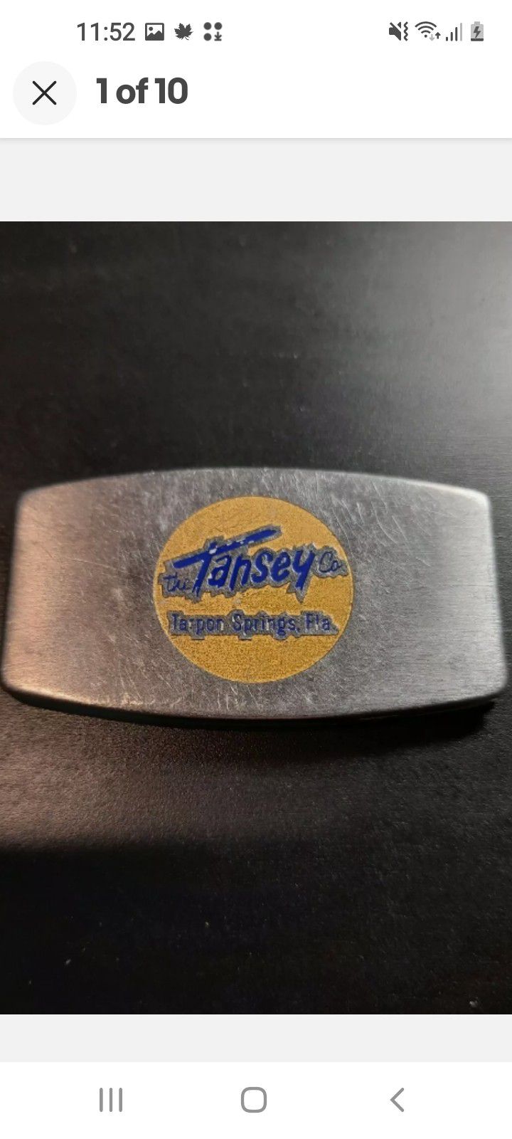 Vintage Tansey Co. Zippo File Tarpon Springs Florida