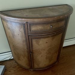 Old World Style Cabinet  Storage Drawer& Large Door Great Condition! Unique Piece