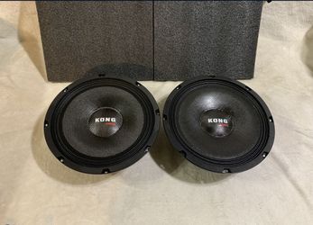 New Pair 10" Kong Audio Shallow Mount 10" Midrange Speakers Sold In Pairs $130 Per Pair 