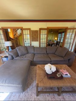 Restoration Hardware Sofa CLOUD MODULAR 4-PIECE CHAISE SECTIONAL - Latte