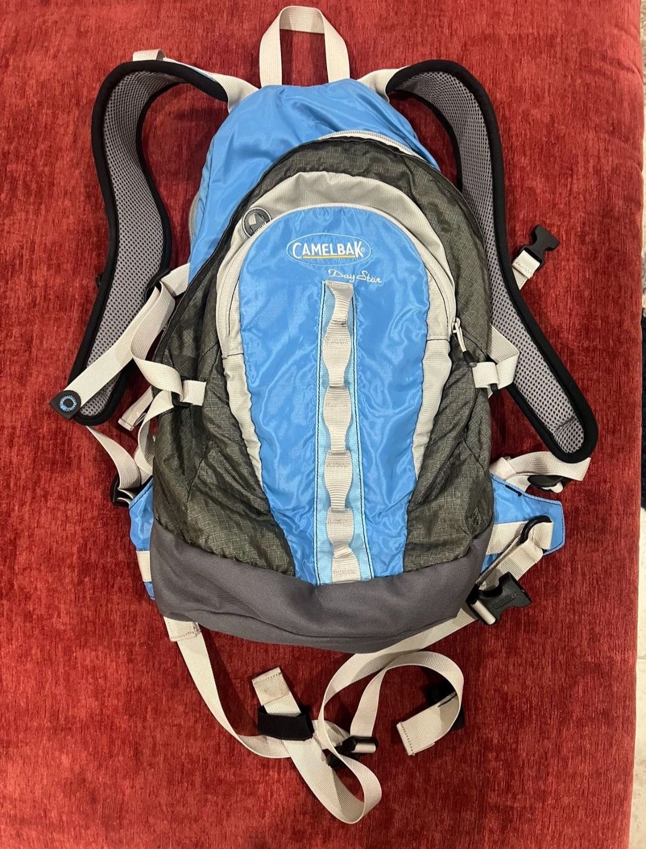 Camelbak Daystar Backpack Blue Gray Hiking Backpack-2 Compartments - Waist Belt