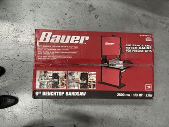 Bauer - 9'' Benchtop Bandsaw