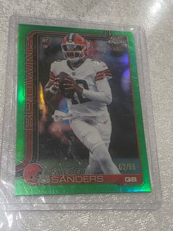 2025 Topps Chrome Shedeur Sanders Green /99