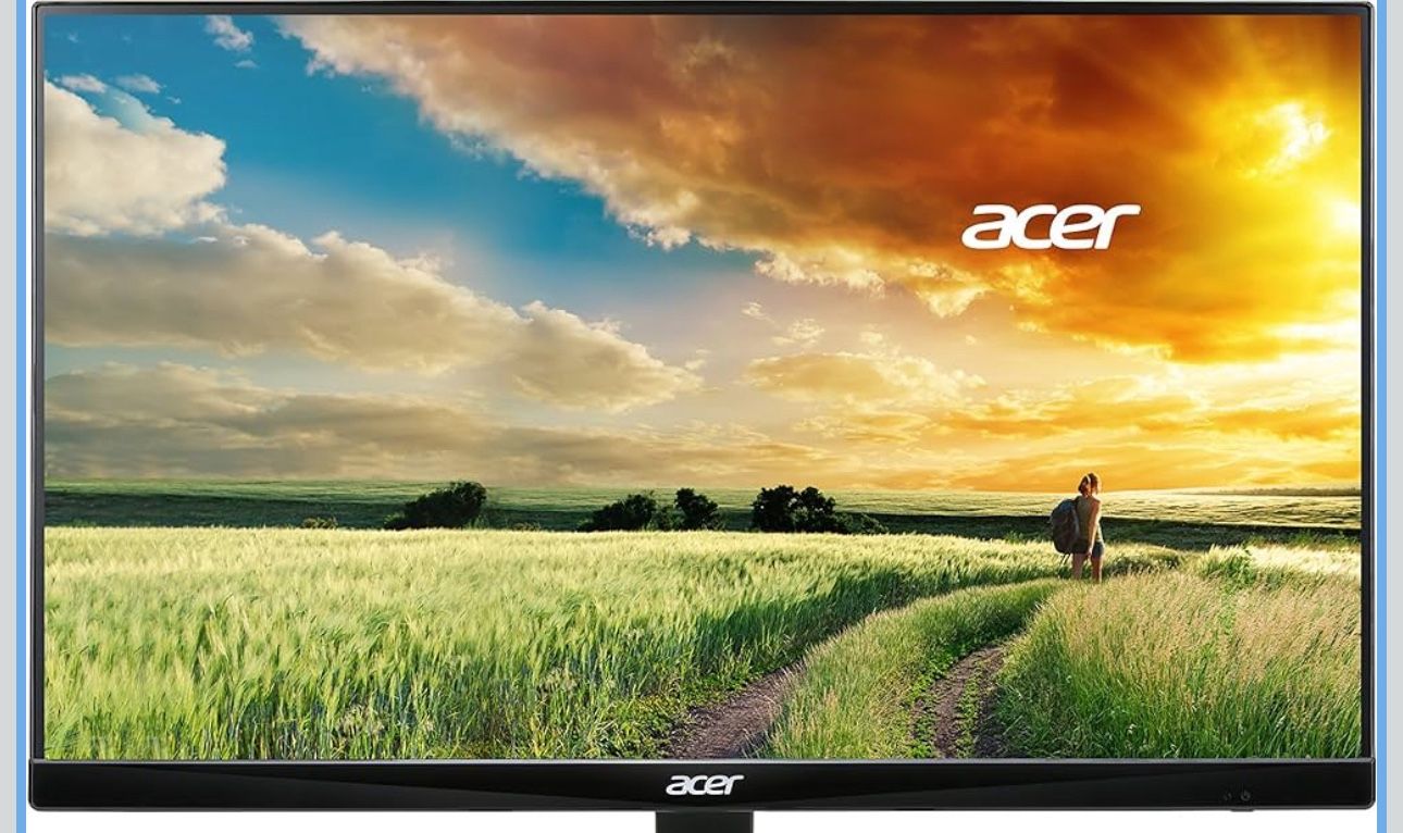 Acer 23.8” Full HD 1920 x 1080 IPS Zero Frame Home Office Computer Monitor - 178° Wide View Angle - 16.7M - NTSC 72% Color Gamut - Low Blue Light - Ti