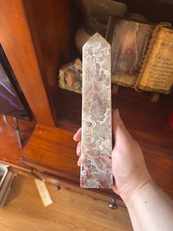 Crazy lace agate tower