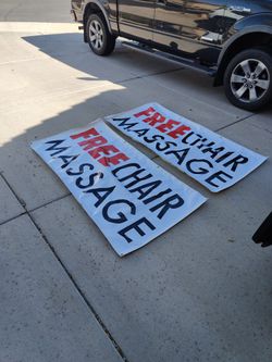 Massage Chair Marketing Vinyl Banners