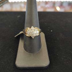 14k 1.05 CTW Diamond Ring,Sz 9
