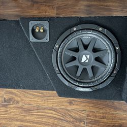 10” Subwoofer With Box  2014 Gmc Sierra Double Cab