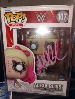 Alexa Bliss signed autograph Beckett coa Funko Pop wrestling wrestler