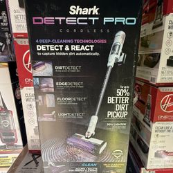 Shark Detect Pro Bagless Cordless HEPA Portable Stick Vacuum Cleaner with QuadClean Multi-Surface Brushroll in Dark Grey