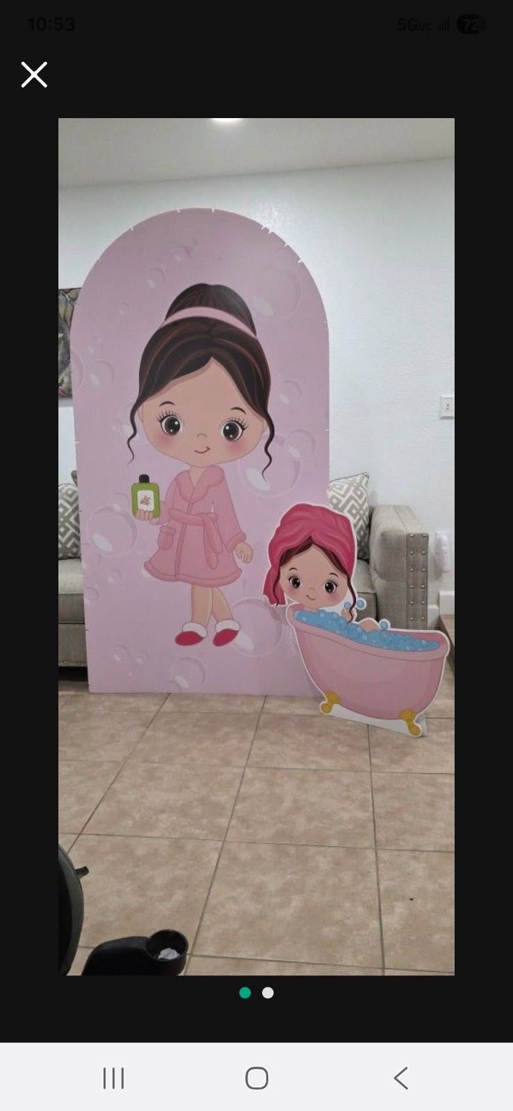 Party Decor Wall Spa Day